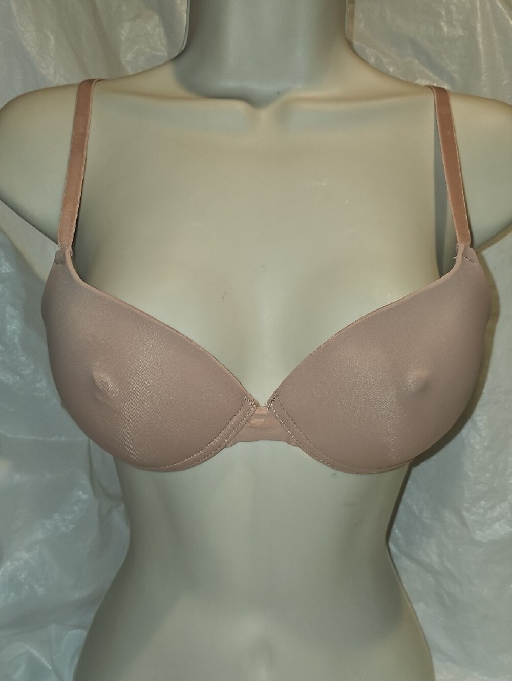 Juicy Couture 34C Nude Bra with Nipple Detail NWOT